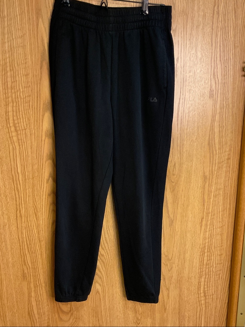 Fila Black Men's Athletic Joggers with Elastic Waist
